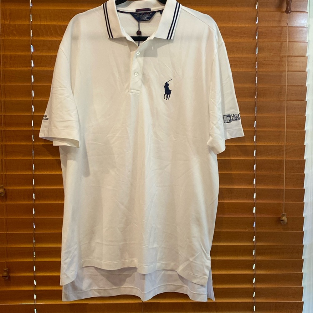Ralph Lauren White Polo Shirt size XLg (c)
